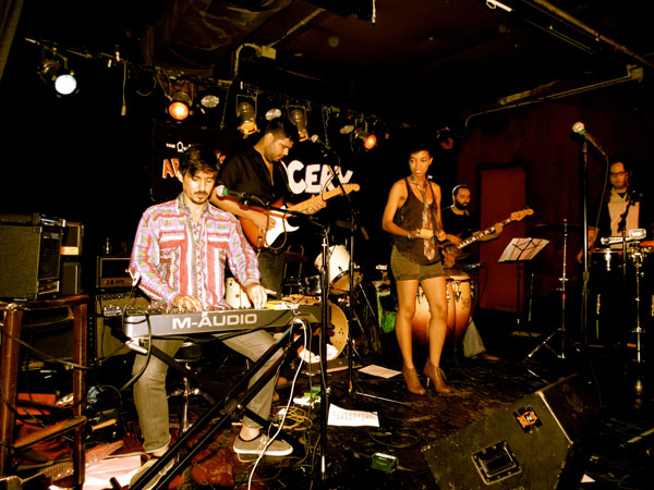 LMP performs at their video release party in New York City's Arlene's Grocery. (Photo: Gina Vergel)