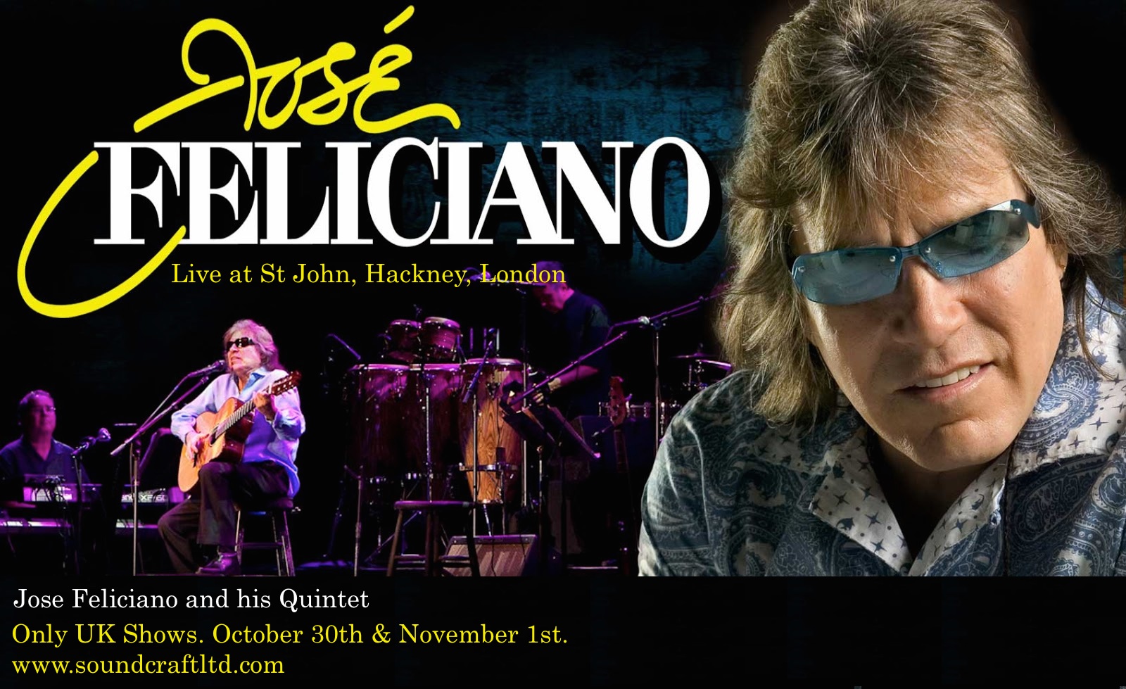 Latin Legend José Feliciano Announces London Concerts Sounds and Colours