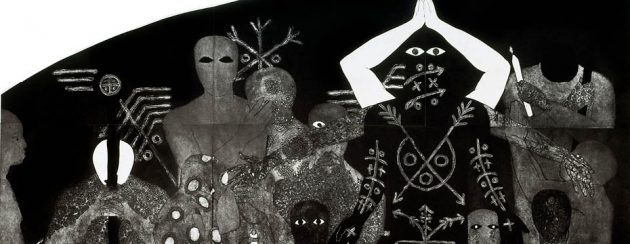 Belkis Ayón, Nlloro (1991). Collograph, 215 x 300 cm. Courtesy the Collection of the Belkis Ayón Estate