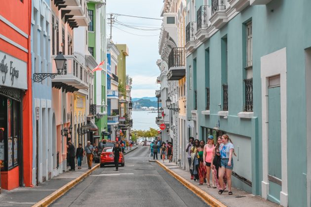 students on caribbean street