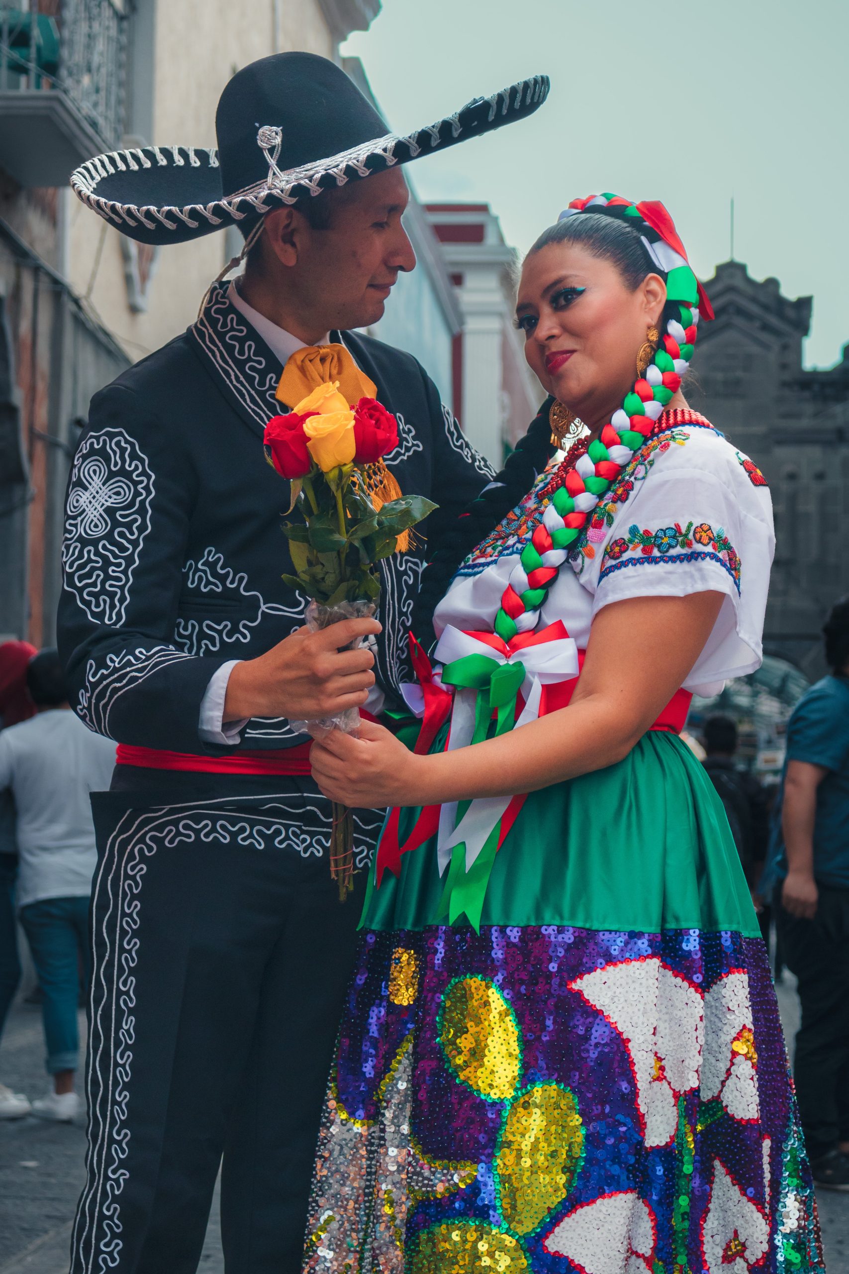 Dancers in traditional dress, Fiesta | Stock Photo